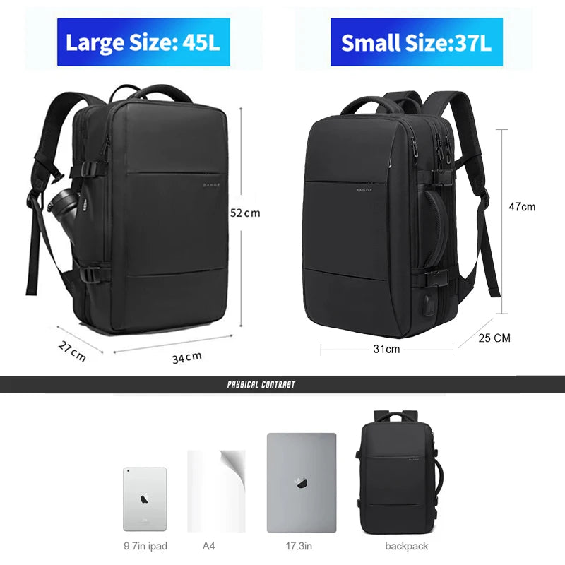 Expandable Backpack Large Capacity