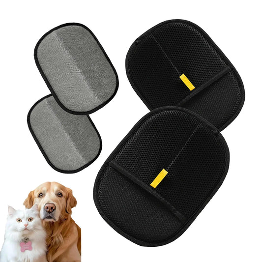 Pet Hair Remover Brushing Gloves